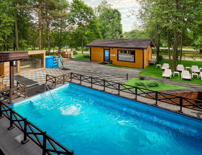 Обновленная зона джакузи с русской парной - Курорт «Ерино»